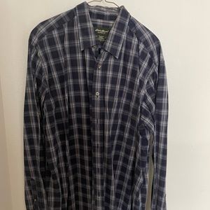 Eddie Bauer XL Navy Button down